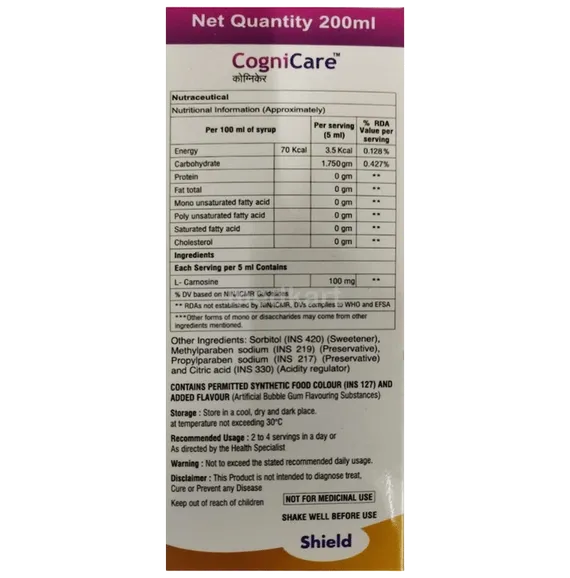 cognicare syrup 200 ml